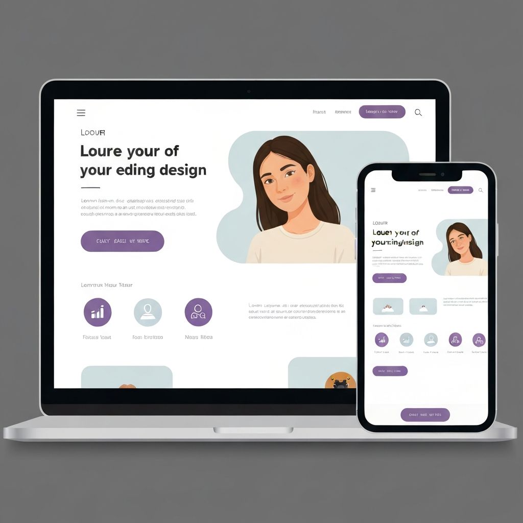 Mockup de Landing Page